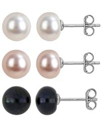 Rina Limor - 7-8Mm Pearl Stud Earrings - Lyst
