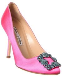 Manolo Blahnik - Hangisi 100 Satin Pump - Lyst