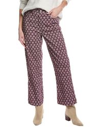 RE/DONE - 70S Plum Stamp Loose Flare Jean - Lyst