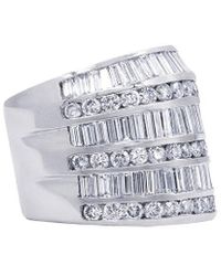 Diana M. Jewels - Fine Jewelry 18k 6.00 Ct. Tw. Diamond Half-set Ring - Lyst