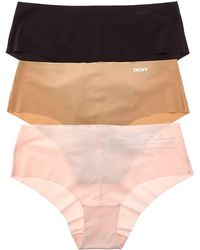 On Gossamer - Dkny 3Pk Laser-Cut Anywhere Hipster - Lyst