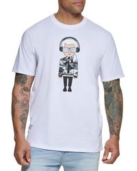 Karl Lagerfeld Karl Headphone T-shirt - White