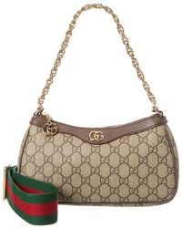 Gucci - Ophidia GG Small Canvas & Leather Shoulder Bag - Lyst
