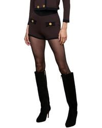 L'Agence - Lumi Trim Knit Micro Short - Lyst