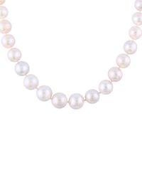 Splendid - Rhodium Plated 12-15mm Freshwater Pearl Necklace - Lyst