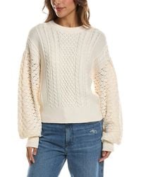 525 America - Cable Knit Sweater - Lyst