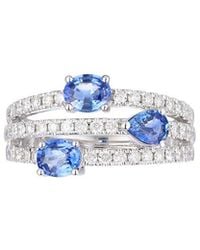 Gregg Ruth - 14K 1.64 Ct. Tw. Diamond & Sapphire Ring - Lyst