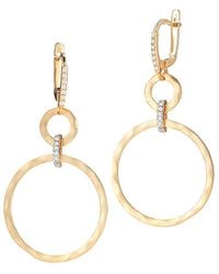 Reiss - 14k 0.18 Ct. Tw. Diamond Earrings - Lyst