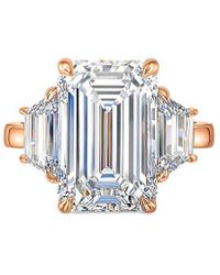 Lab Grown Diamonds - 14K Rose 7.60 Ct. Tw. Lab-Grown Diamond Ring - Lyst
