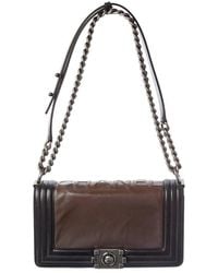 CHANEL - Dark Brown Caviar Leather Shoulder Bag (authentic Pre-loved) - Lyst