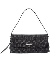 Gucci - Madison Medium GG Denim & Leather Shoulder Bag - Lyst