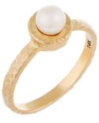 Masako Pearls 14k 5-5.5mm Pearl Ring - Metallic