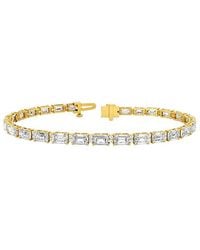 Lab Grown Diamonds - 14K 9.96 Ct. Tw. Lab-Grown Diamond Tennis Bracelet - Lyst