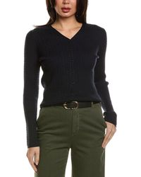 Vince - Cable Merino-Blend Cardigan - Lyst