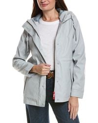 HUNTER - Abbey Rubberized Short Rain Jacket - Lyst