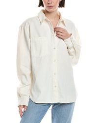 7 For All Mankind - Easy Linen-Blend Shirt - Lyst