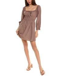 Nation Ltd - Marisol Gathered Mini Dress - Lyst