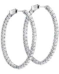 Diana M. Jewels - Fine Jewelry 18k 1.40 Ct. Tw. Diamond Hoops - Lyst