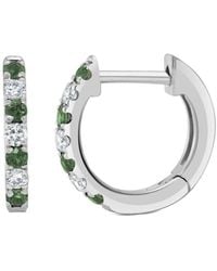 Sabrina Designs - 14K 0.20 Ct. Tw. Diamond & Emerald Huggie Earrings - Lyst