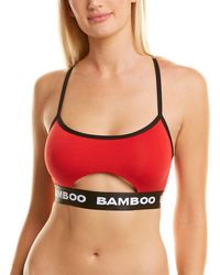 Bamboo Underboob Bra - Red