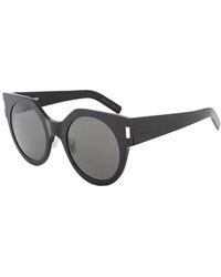Saint Laurent - Sl 185 Slim 52Mm Sunglasses - Lyst