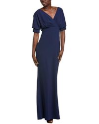 Badgley Mischka - Off-The-Shoulder Dolman Gown - Lyst
