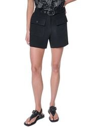 DKNY - Belted Patch Pocket Short - Lyst