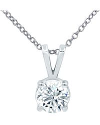 Diana M. Jewels - Fine Jewelry 14k 0.26 Ct. Tw. Diamond Pendant Necklace - Lyst