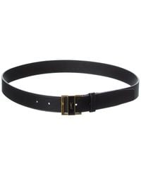 Saint Laurent - Gio Leather Belt - Lyst