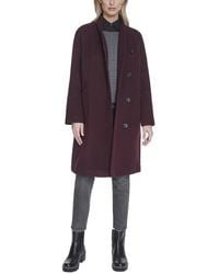 Cole Haan - Chevron Wool Coat - Lyst