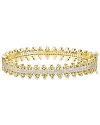 Rachel Glauber - 14k Plated Cz Tennis Bracelet - Lyst