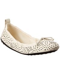 Tod's - Gommino Studded Leather Ballerina Flat - Lyst