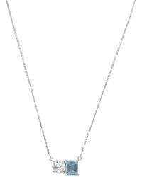 Suzy Levian - Silver 5.00 Ct. Tw. Gemstone Toi Et Moi Necklace - Lyst