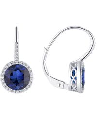 Diana M. Jewels - Fine Jewelry 14k 3.60 Ct. Tw. Diamond & Sapphire Earrings - Lyst