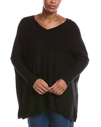 Joseph A - Poncho V-Neck Sweater - Lyst