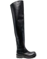 Bottega Veneta - Strut Leather Over-The-Knee Boot - Lyst