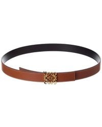 Loewe - Logo Leather Belt - Lyst