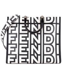 Fendi - Printed Leather X Marc Jacobs Sunshine Shopper Tote Medium (Authentic Pre-Loved) - Lyst