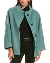 Cinzia Rocca - Short Wool-blend Coat - Lyst