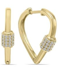 Lab Grown Diamonds - 14k 0.38 Ct. Tw. Lab-grown Diamond Huggie Hoops - Lyst