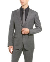 Ermenegildo Zegna 2pc Wool Suit With Flat Pant - Gray