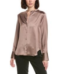 Vince - Slim Fit Blouse - Lyst