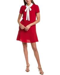 RED Valentino - Bow Shift Dress - Lyst