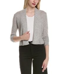 Sofiacashmere - Cropped Wool & Cashmere-Blend Cardigan - Lyst