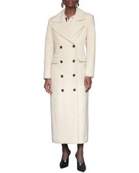 Avec Les Filles - Maxi Double Breasted Wool-Blend Coat - Lyst