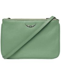 Zadig & Voltaire - Duo Wings Grained Leather Crossbody - Lyst