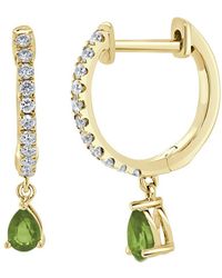 Sabrina Designs - 14k 0.52 Ct. Tw. Diamond & Peridot Dangle Earrings - Lyst