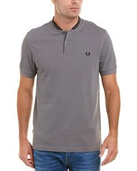 Fred Perry Bomber Collar Polo - Blue