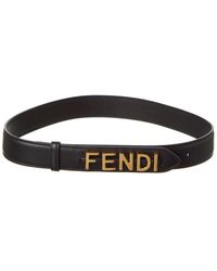 Fendi - Graphy Leather Belt - Lyst