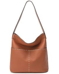 Tiffany & Fred Full-grain Leather Tote - Brown